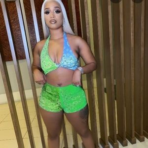 2Pc boy shorts swimming suit